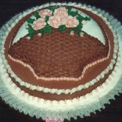 Large Basket Of Roses