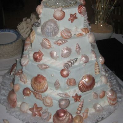 Kim's Shell Wedding Cake