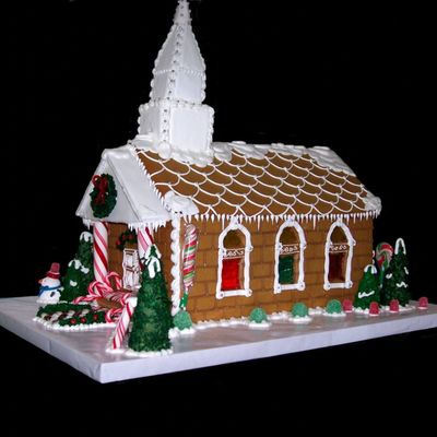 Gingerbread Church- Side View