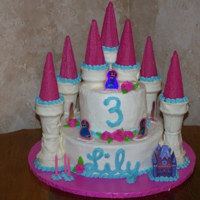 Disney Princess Castle Cake