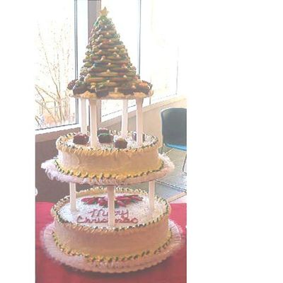 Three Tier Christmas Cake