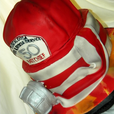 Fire Hose And Helmet