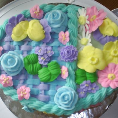 Top Of Basketweave Cake