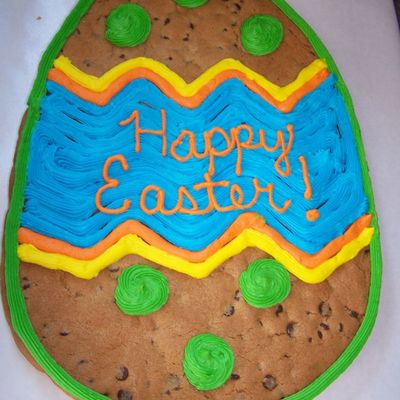 Easter Egg Cookie Cake