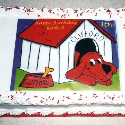 Kod-R's Birthday Cake Of Clifford
