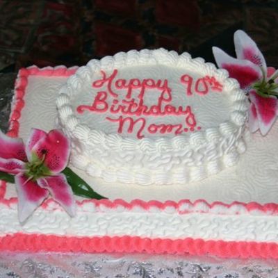 Mil 90Th B/day Cake