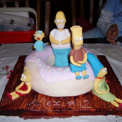 The Simpsons Birthday Cake