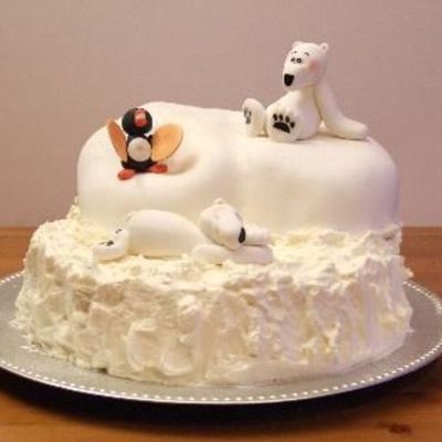 A Polarbear Cake For My Sons 2:d Birthday.
