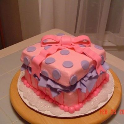 Pink Giftbox Cake