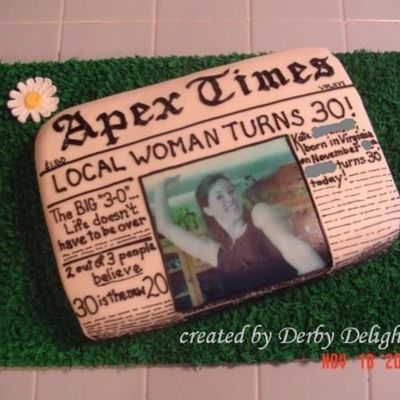 Newspaper 30Th Birthday -Second Upload--Pic Lost