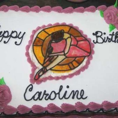 Chocolate Ice Cream Cake With Stained Glass Ballerina