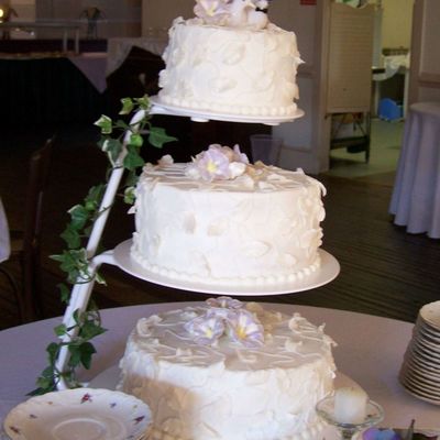 White Wedding With Morning Glories