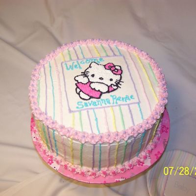 Helllo Kitty Baby Cake