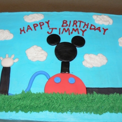 Mickey Mouse Sheet Cake