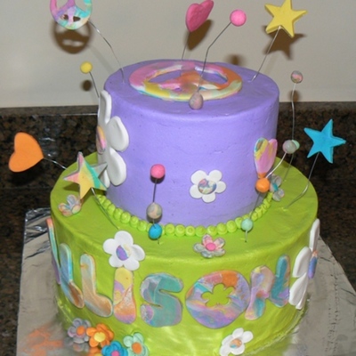 Groovy Birthday Cake