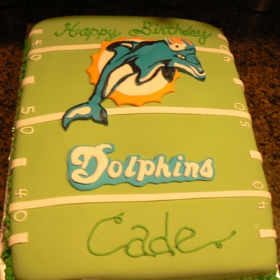 Miami Dolphins Birthday Cake