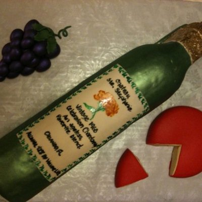 Wine, Cheese And Grapes