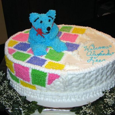Bear & Quilt Cake