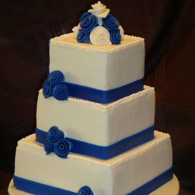 Indigo Blue Buttercream Cake
