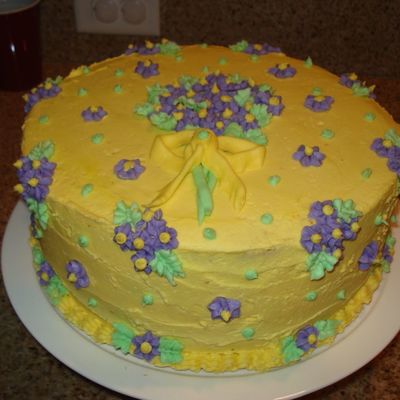 Birthday Cake With Flowers