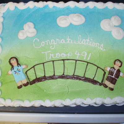 Girl Scout Bridging Ceremony Cake