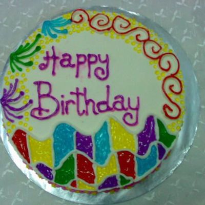 Colourful Birthday Cake