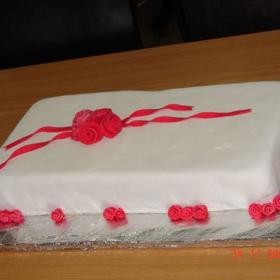 My 1St Fondant Cake