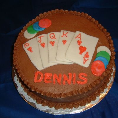 Poker Cake