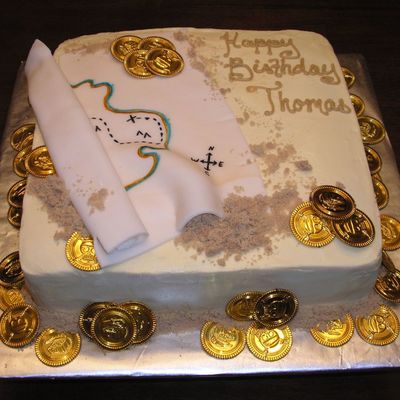 Treasure Map Birthday Cake
