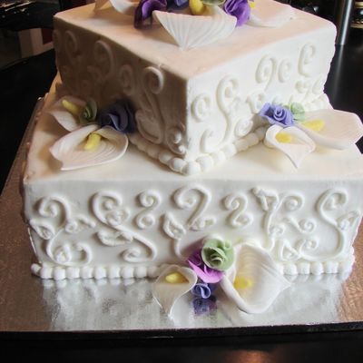 Calla Lily And Tea Roses