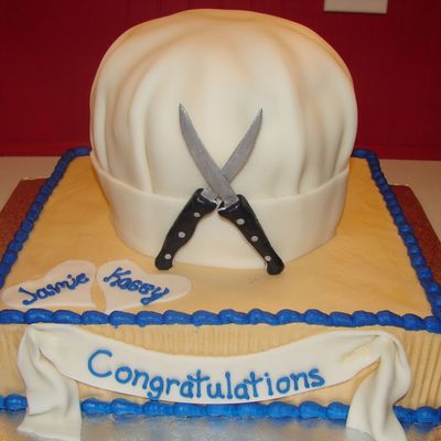 Chef's Hat Grooms Cake
