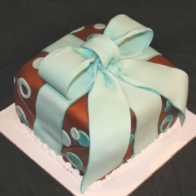 Gift Box - Brown/aqua