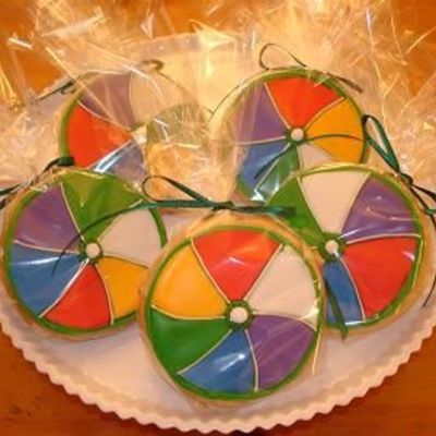 Beach Ball Cookies
