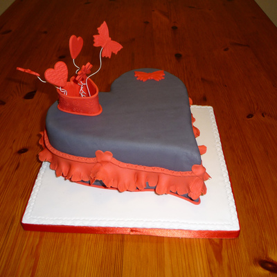 Lovely Black & Red Heart