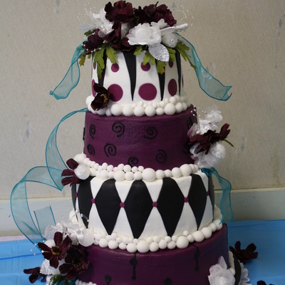 Alice In Wonderland Wedding Cake