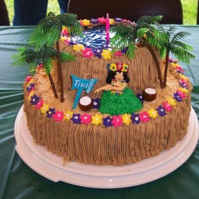 Luau Birthday Cake