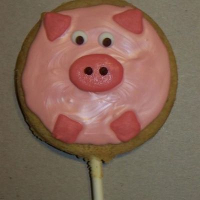 'pig' Cookie Pop