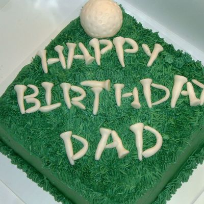 Dad's Golf Bday Cake