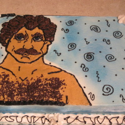 Tom Selleck Hairy Chest Cake