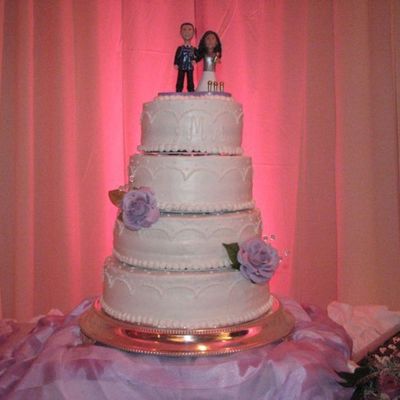 My First Wedding Cake!! Done!