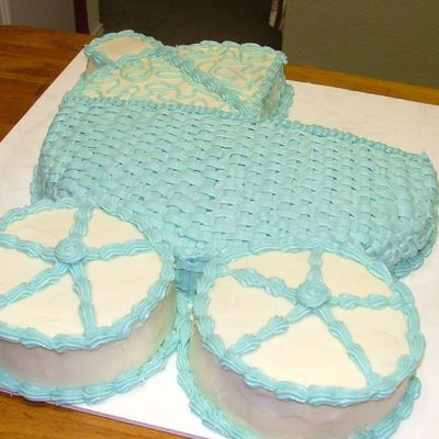 Baby Carriage Cake