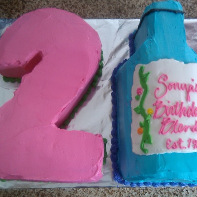 21 Bottle Cake