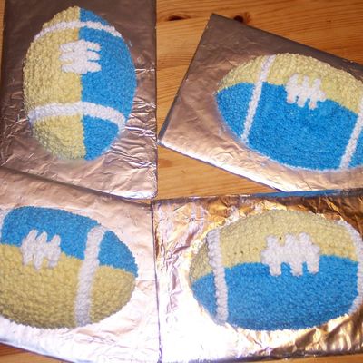 Mini Blue And Gold Footballs