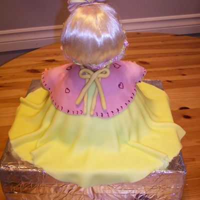 Back Side Of Doll Cake