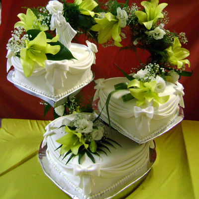 Heart Wedding Cake