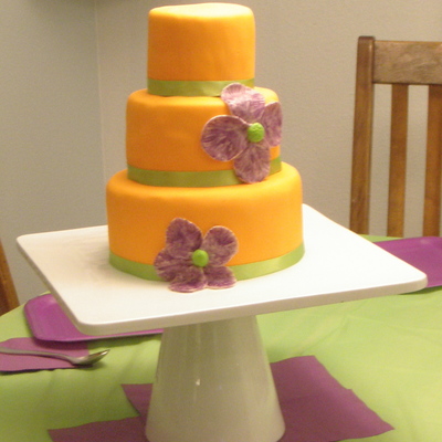 Orange Birthday Cake