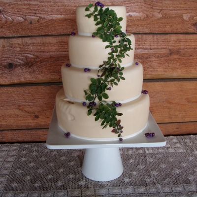 Montana Huckleberry Wedding Cake