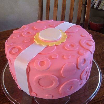 Pink Baby Shower Cake