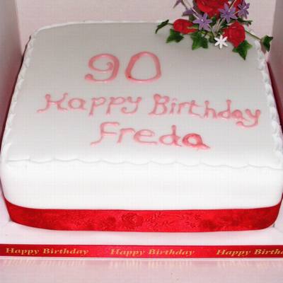 90Th Birthday Cake