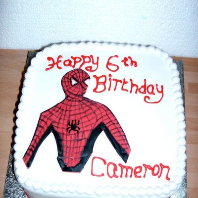 Spiderman 6Th Birthday Cake